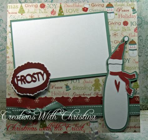 Christmas With The Cricut Layout