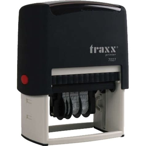 CARIMBO AUTOMATICO CARBRINK DATADOR TRAXX PRINTER 64X40MM Papelaria