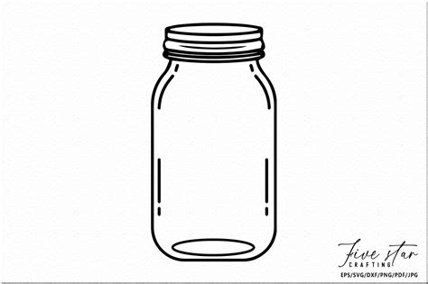 Mason Jar Svg Graphic By Five Star Crafting · Creative Fabrica