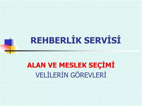 PPT REHBERLİK SERVİSİ PowerPoint Presentation free download ID 4894441