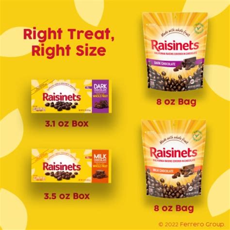 Raisinets Milk Chocolate Covered California Raisins 3 1 Oz Kroger