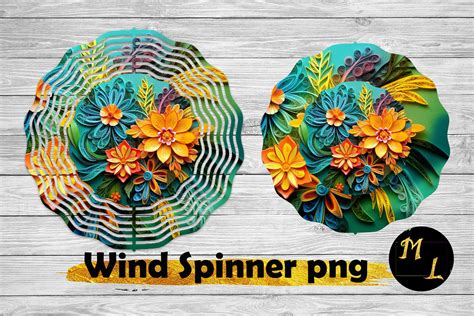 Wind Spinner Sublimation Graphic By Daryaboska Creative Fabrica