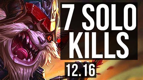 Kled Vs Vayne Top 2 4m Mastery Rank 6 Kled 7 Solo Kills 1600