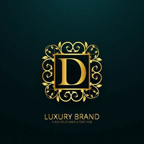 Luxury letter d logo Free Vector | Letter art design, Fancy letters ...