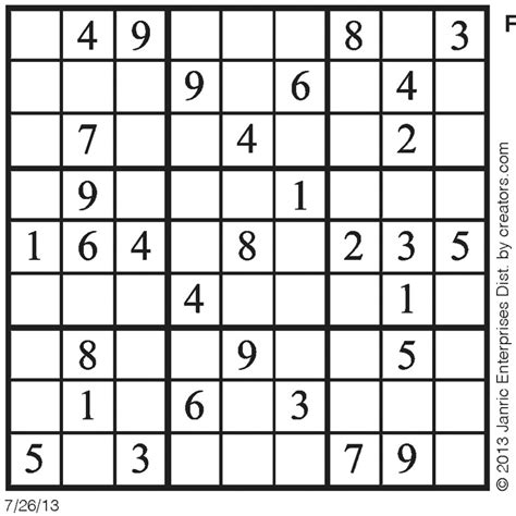 About Sudoku Dailydaily Sudoku 33109 Tory Kosts Blog Daily