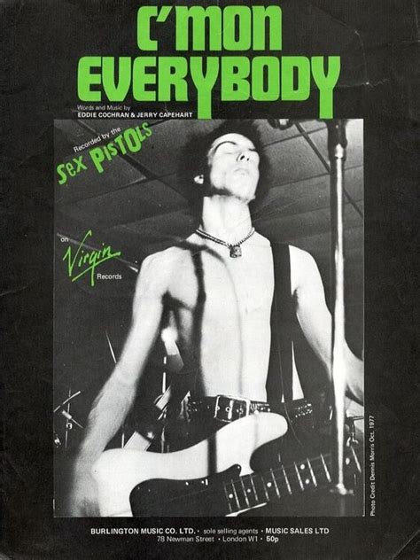C Mon Everybody Recorded By The Sex Pistols On Virgin Records For Piano And Voice With Chord