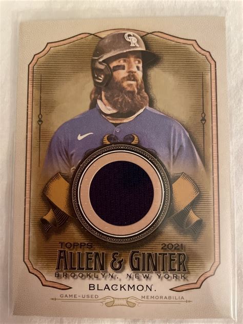 2021 Topps Allen And Ginter Relics Baseball Card AGACBL Charlie