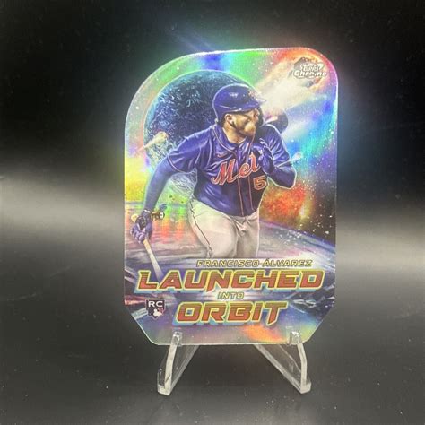 2023 Topps Cosmic Chrome Francisco Alvarez RC Launched Into Orbit LIO