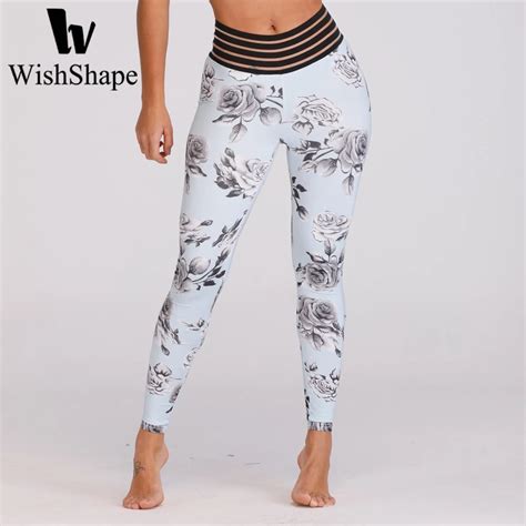 Sexy 3d Floral Print Leggings Push Up Running Tights Women Yoga Pants Booty Scrunch Fitness