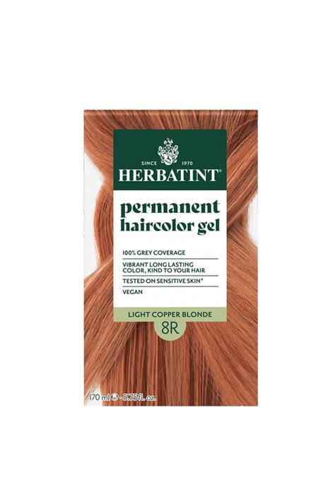 Herbatint Permanent Hair Color Gel 8R Light Copper Blonde 5 75 Fl Oz Vitacost