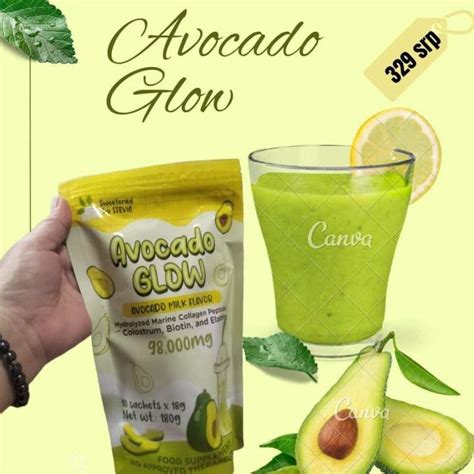 Avocado Glow Juice 98000mg Marine Collagen Lazada Ph