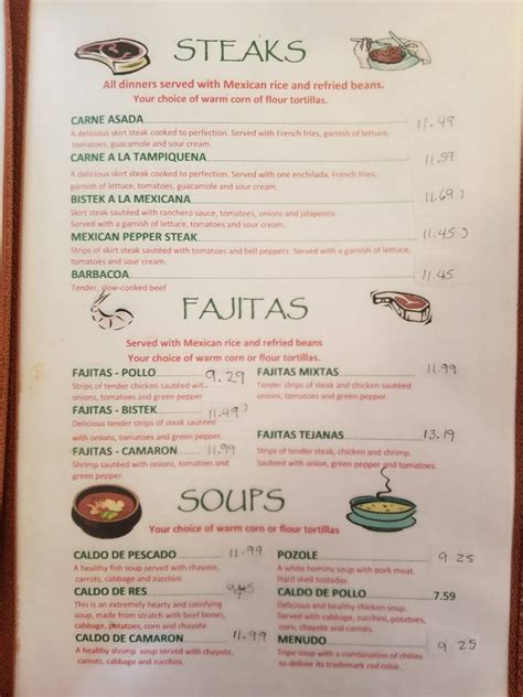 Menu At Taco Burrito Express Restaurant Mundelein E Hawley St