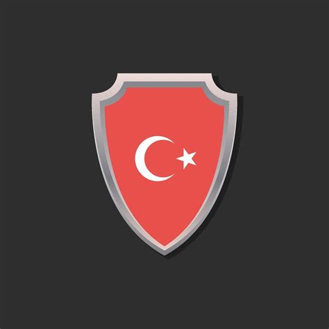 Illustration Of Turkey Flag Template Vector Art At Vecteezy