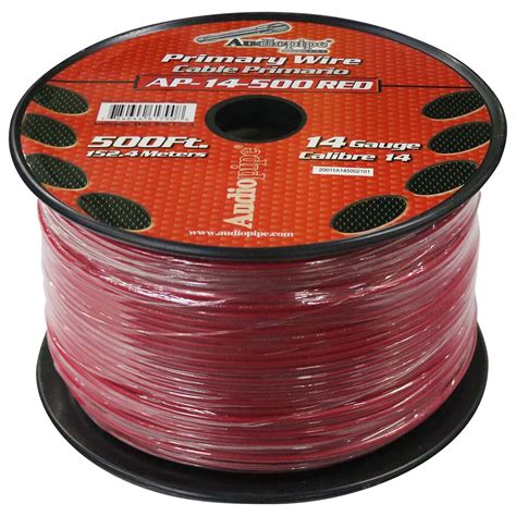 Audiopipe Primary Wire Gauge Foot Spool Red The Wholesale House