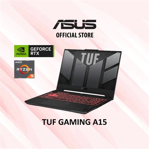 Asus Tuf Gaming A15 Fa507xu Lp030w 156 Gaming Laptop Amd Ryzen 9 7940hs Nvidia Geforce Rtx