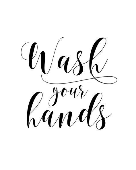 Wash Your Hands Mini Art Print By R C Designs Artofit