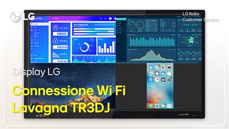 Display LG Configurazione WiFi Lavagna Digitale Interattiva Serie