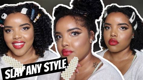 How To Wear Hair Clip Hairstyles For Curly Hair Youtube