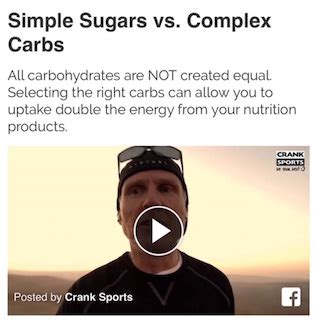 Simple Sugars vs. Complex Carbs - Crank Sports