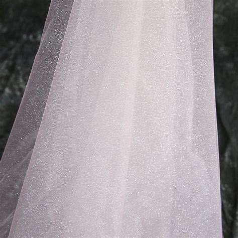 Off White Tulle Fabric With Glitters For Veil Dress Prop Etsy