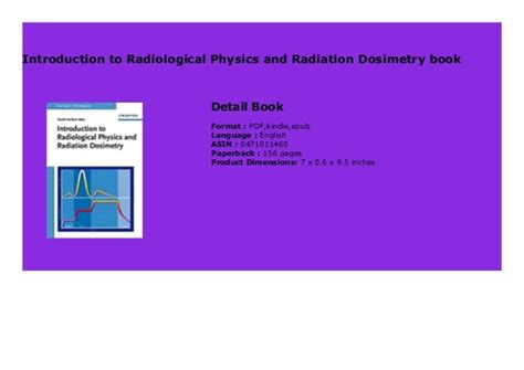 Introduction To Radiological Physics And Radiation Dosimetry Book 766