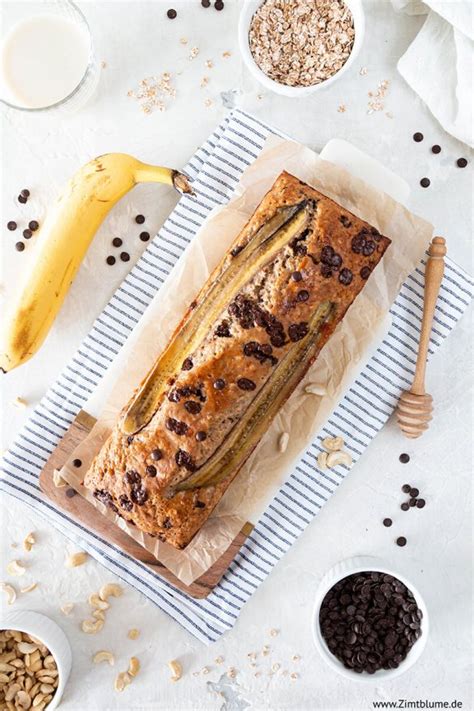 Bananenbrot Vegan Einfaches Rezept Mit Haferflocken Zimtblume De