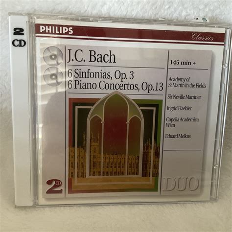 Jc Bach Sinfonias Piano Concertos Op Op Melkus Marriner Cd