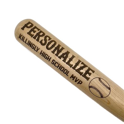 personalized Engraved Custom Full Size Wood Baseball Bat. — DAZE custom