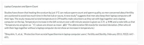 Answered Laptop Computers And Sperm Count… Bartleby