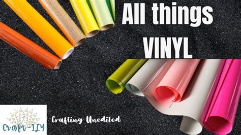 All Of The Types Of Vinyl For Cricut YouTube