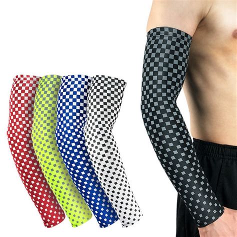 1pcs Breathable Cycling Arm Warmer Tennis Sport Sun Uv Protective Cuff Cover Basketball Arm