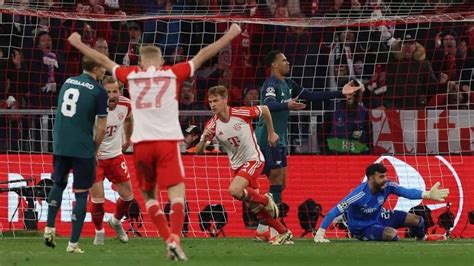 El Bayern Múnich eliminó al Arsenal y se metió en semifinales de la