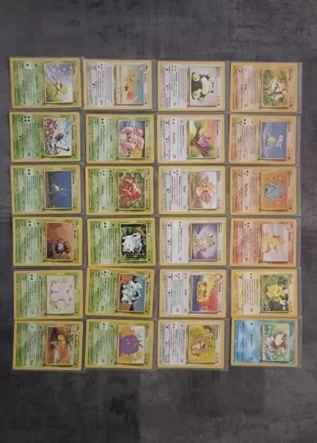 Lot De Cartes Pok Mon Set Jungle Wizard Tr S Bon Tat