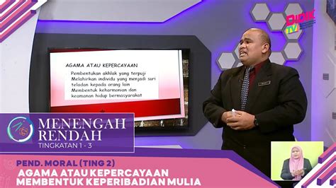 Menengah Rendah 2022 Pend Moral Ting 2 Agama Atau Kepercayaan