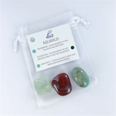 Aquarius Zodiac Crystal Kit Sacred Earth Crystals