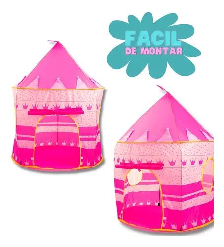 Tenda Infantil Castelo Menina Toca Rosa Cabaninha Princesa