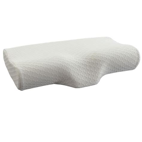 Home-Complete Cervical Neck Pillow Firm Memory Foam Standard Pillow HT ...