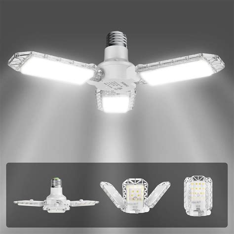 SANSI 300W Equiv LED Garage Ceiling Light Deformable 30W 3300LM 5000K