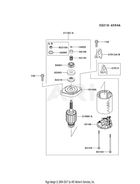 Kawasaki Fs V As Stroke Engine Fs V Parts Diagram For Starter