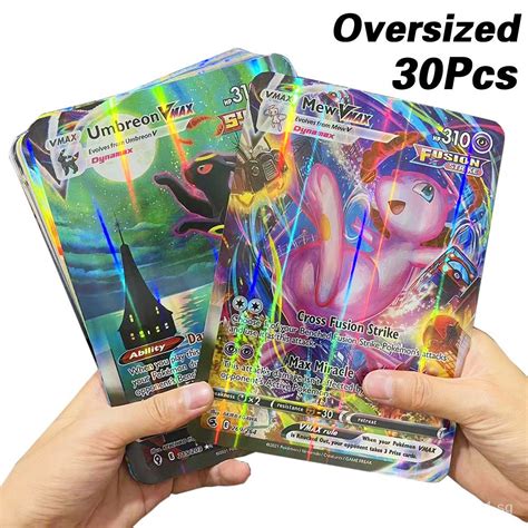 Pcs Oversized Pokemon Cards Vmax Vstar Gx Jumbo Letters Cm Big