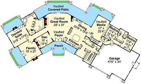 Ranch House Plans With Angled Garage