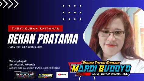 Live KARAWITAN MARDI BUDOYO KHITANAN REHAN KEVIN AUDIO ANGGUN