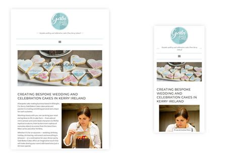 Gabi Bakes Cakes Brand Designs E Commerce Website Product And On