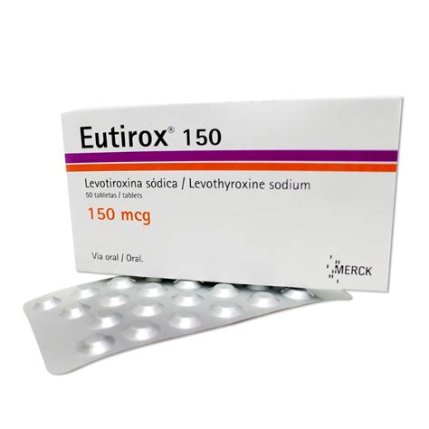 Eutirox 150mcg X 50 Tabletas Siman El Salvador