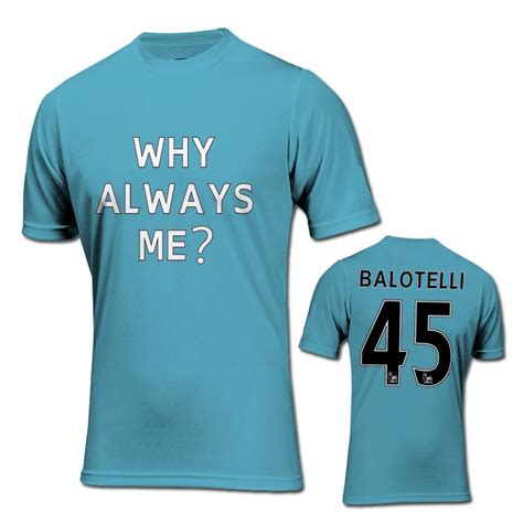 Mario Balotelli Why Always Me T-Shirt (Blue) [TSHIRTSKYKIDS,TSHIRTSKY ...