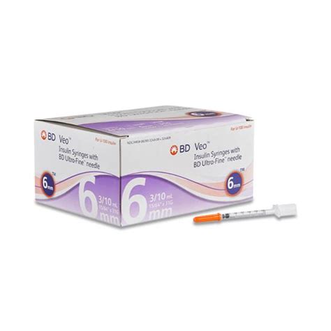 Bd Veo Insulin Syringes With Bd Ultra Fine Needle Medline