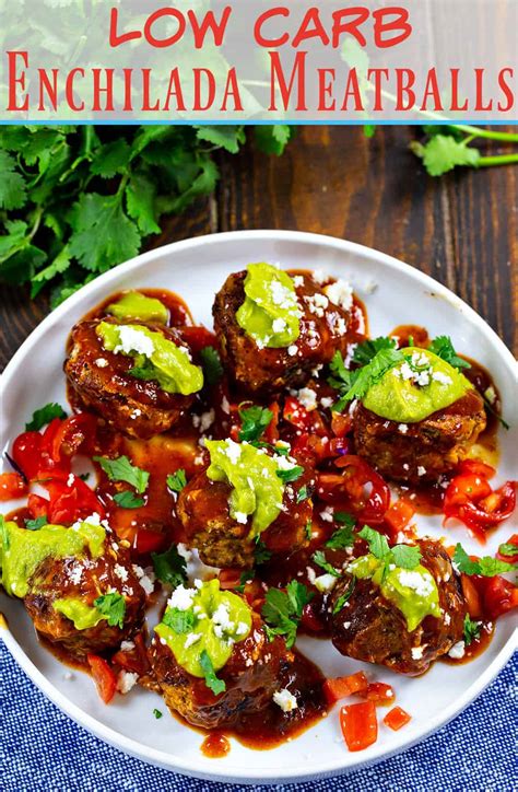 Low Carb Enchilada Meatballs Skinny Southern Recipes