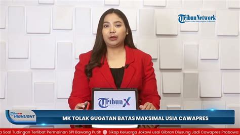 SAH MK Tolak Gugatan Batas Usia Maksimal Calon Presiden 70 Tahun