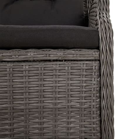 Gartenbank Sitzer Mit Kissen Schwarz Poly Rattan Online Kaufen