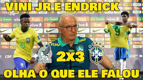 ENTREVISTA DE DORIVAL JÚNIOR MÉXICO 2x3 BRASIL OLHA O QUE ELE FALOU